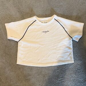 Zara Girl Cream Short Sleeve Top